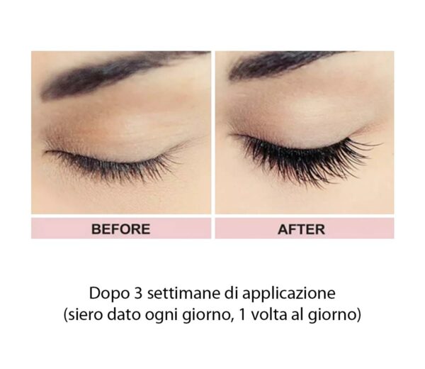 Siero allungamento ciglia - Before & After